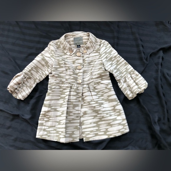 Mac & Jac Olive and White Patterned Jacket - Picture 5 of 13